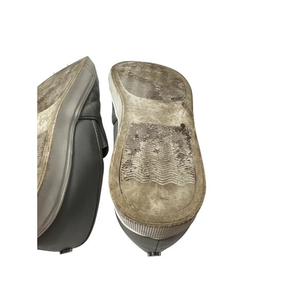 Steve Madden Womens Gray Quilted Slip-On Sneakers Size 10M - Picture 12 of 15